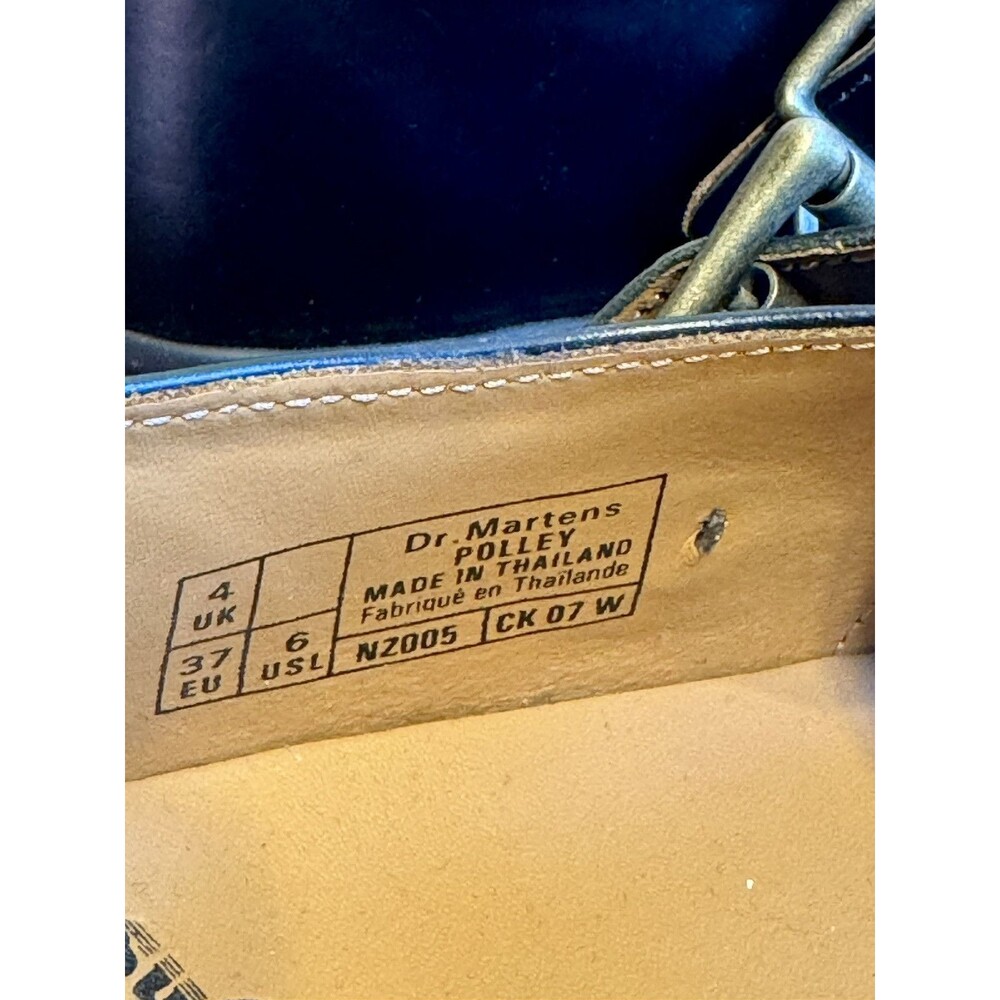 NWOT Dr. Martens POLLEY Smooth Leather Women Mary Jane Shoes Size 6 Black *READ* - Picture 12 of 13